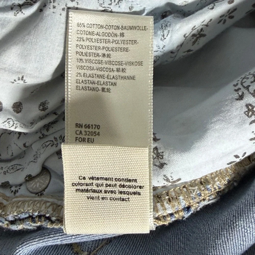 We The‎ Free Free People Just Float On Flare Jeans Light Wash Button Fly 31
